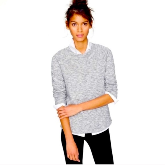 J. Crew Loomknit Sweatshirt Size Medium Style 28608 - Picture 1 of 12